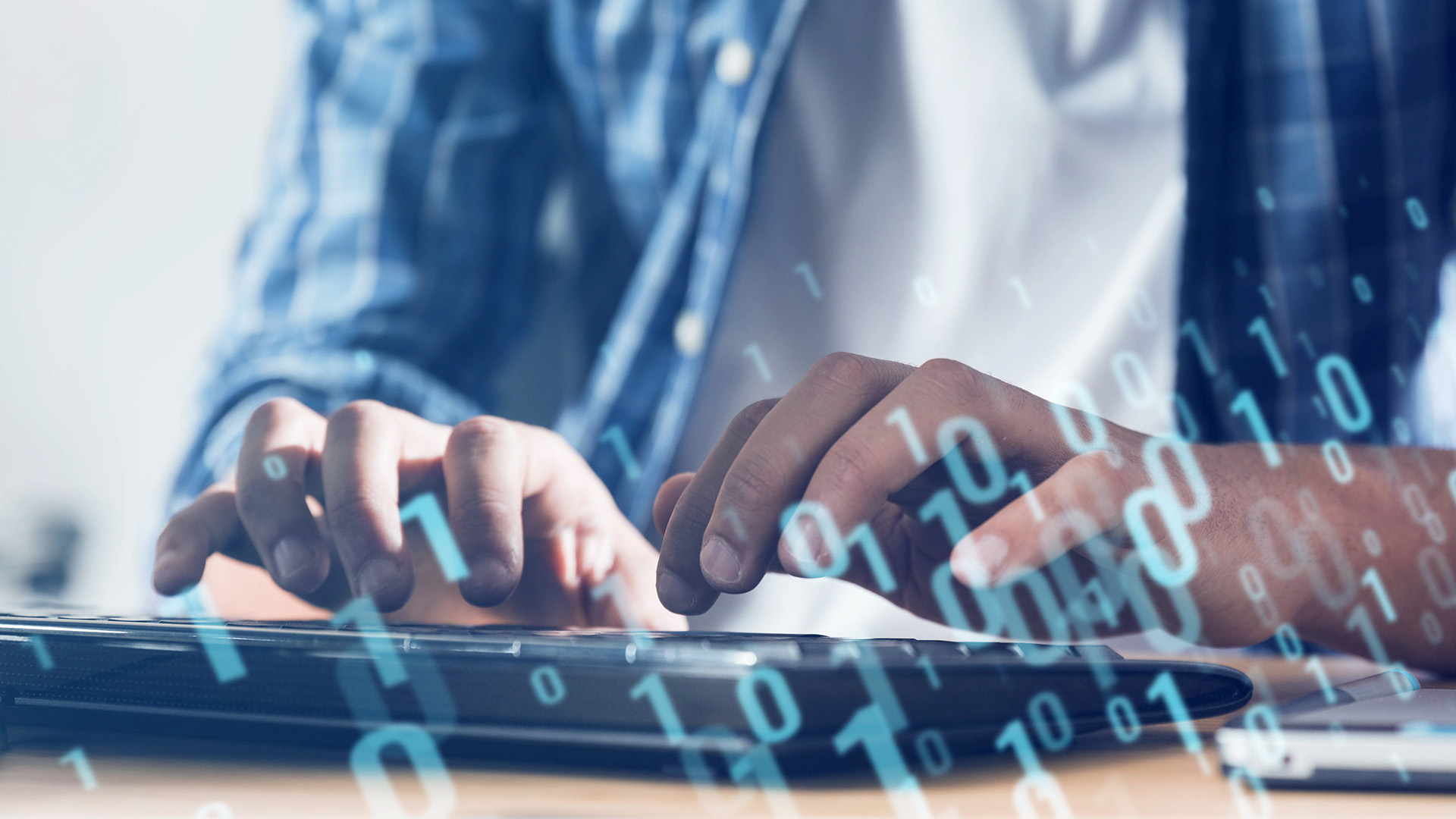 Person working on computer